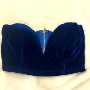 Royal blue TOBI crop top